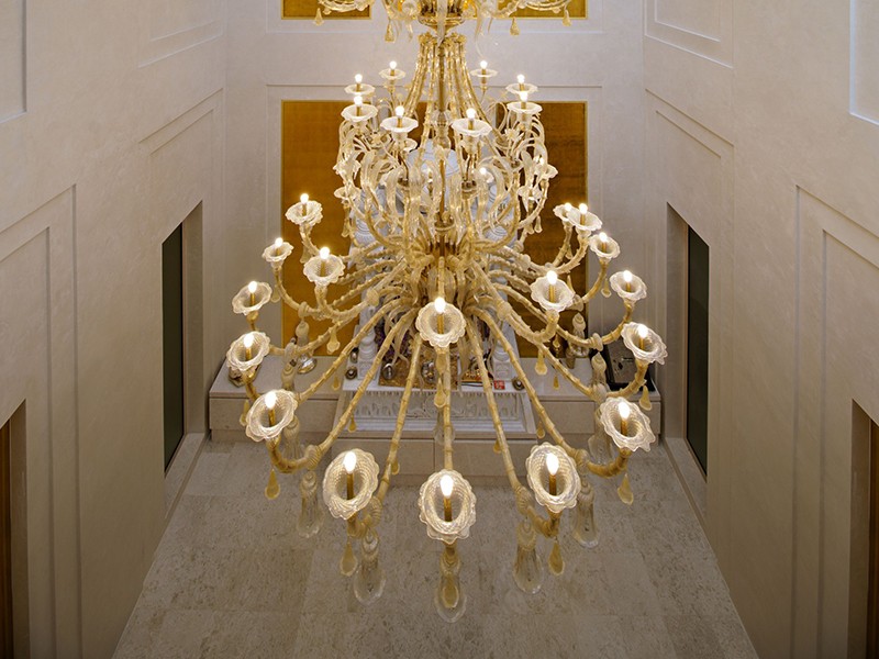 Custom Raindrop Teardrop Lobby Decorative Chandelier