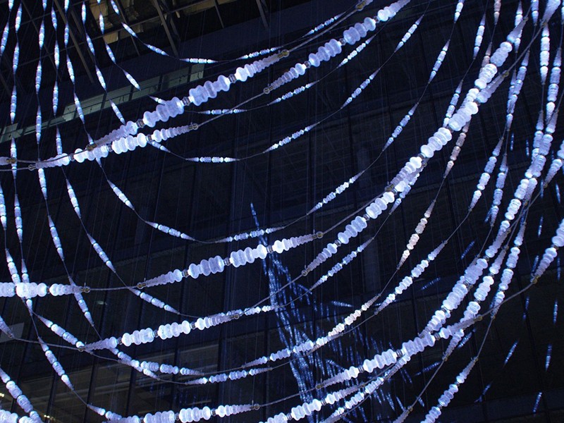 Hotel Lobby Staircase Custom Crystal Chandelier