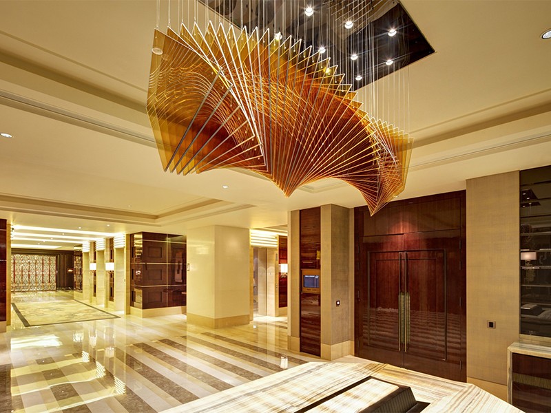 Custom Chandelier for Hotel Waiting Area