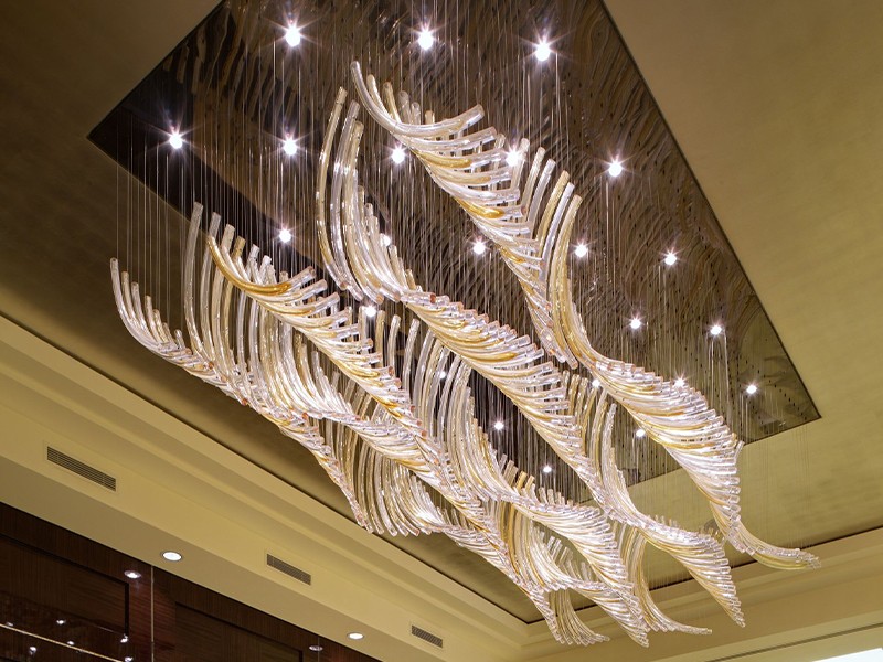 Custom Chandelier for Hotel Waiting Area