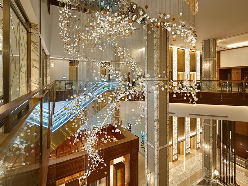 Star Hotel Chandelier With Custom Design