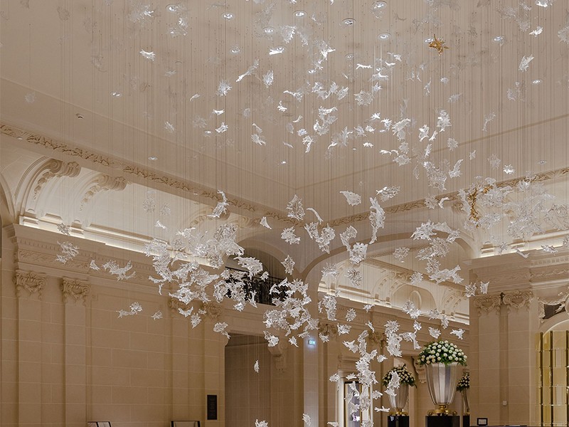 Large Crystal Ceiling Chandelier for Banquet Hall