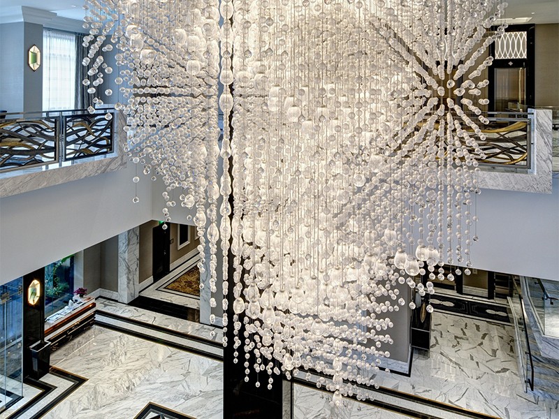 Custom Hotel Lobby Ceiling Chandelier