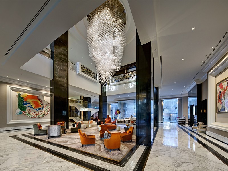 Custom Hotel Lobby Ceiling Chandelier