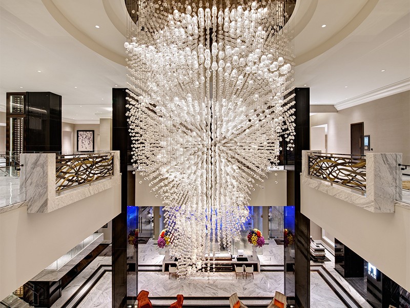 Custom Hotel Lobby Ceiling Chandelier