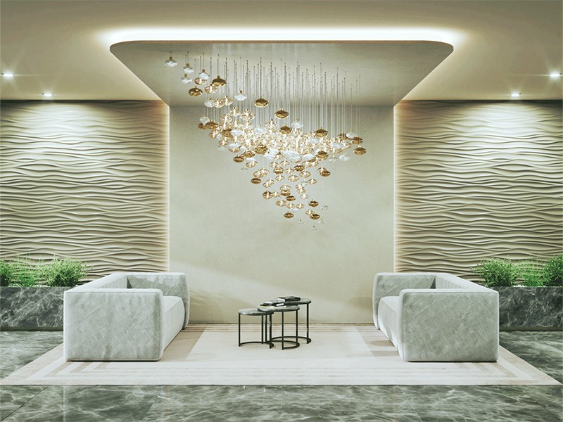 Customizable Hotel Lobby Crystal Chandeliers