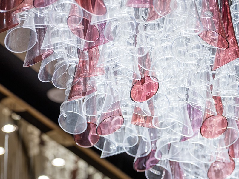 Custom Amber Chandelier for Hotel Lobby