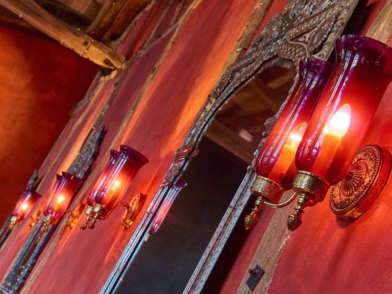 Bulk Amber Chandeliers Used in Hotel Corridors