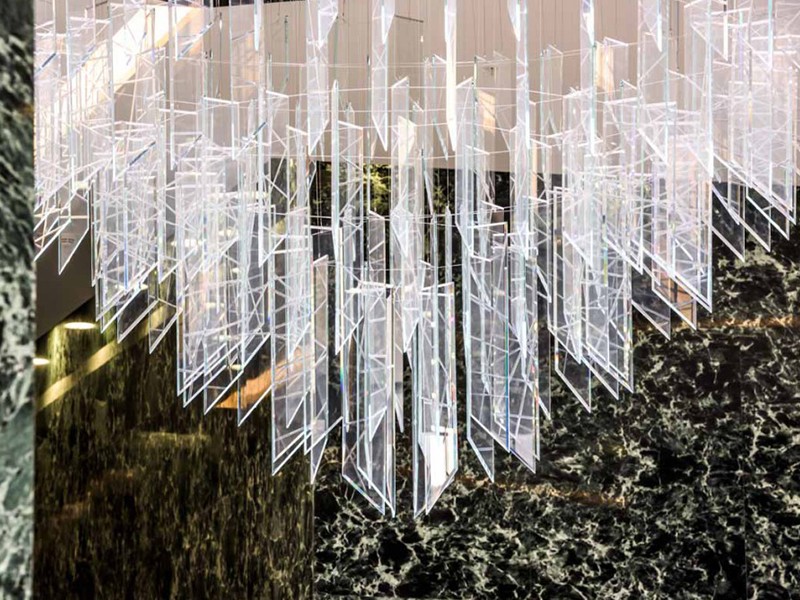 Multi-Layer Crystal Chandelier for Hotel Foyer