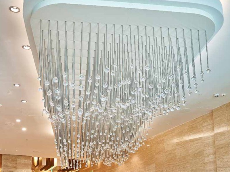 Large Crystal Chandelier in Modern Design