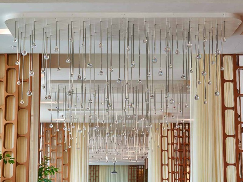 Large Crystal Chandelier in Modern Design