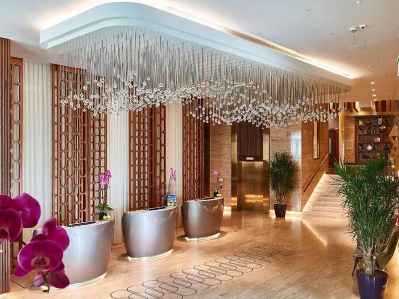 Large Crystal Chandelier in Modern Design