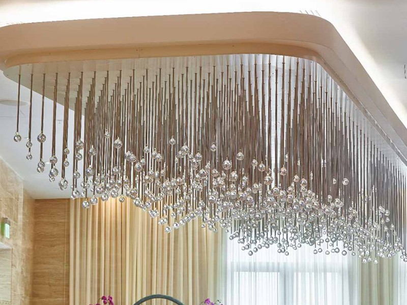 Large Crystal Chandelier in Modern Design