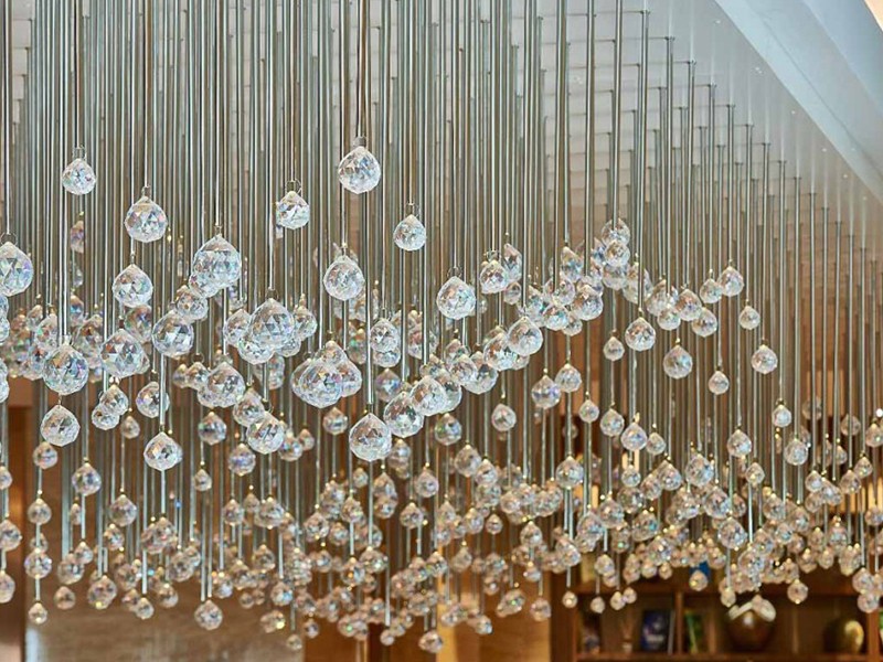 Large Crystal Chandelier in Modern Design