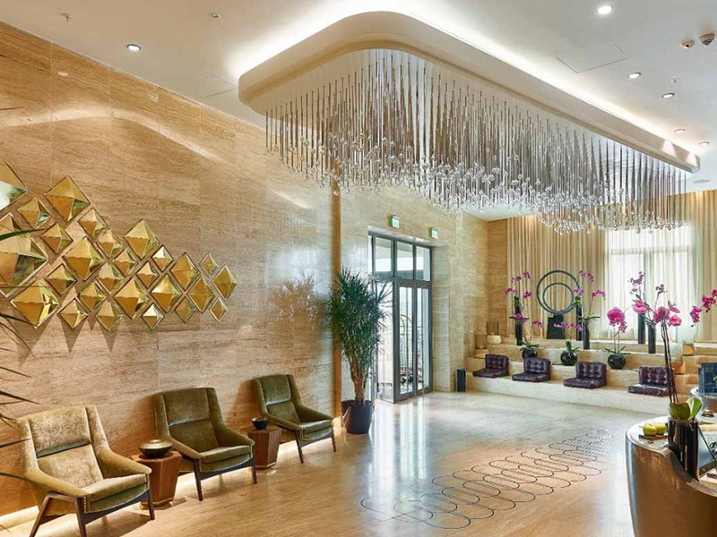 Large Crystal Chandelier in Modern Design