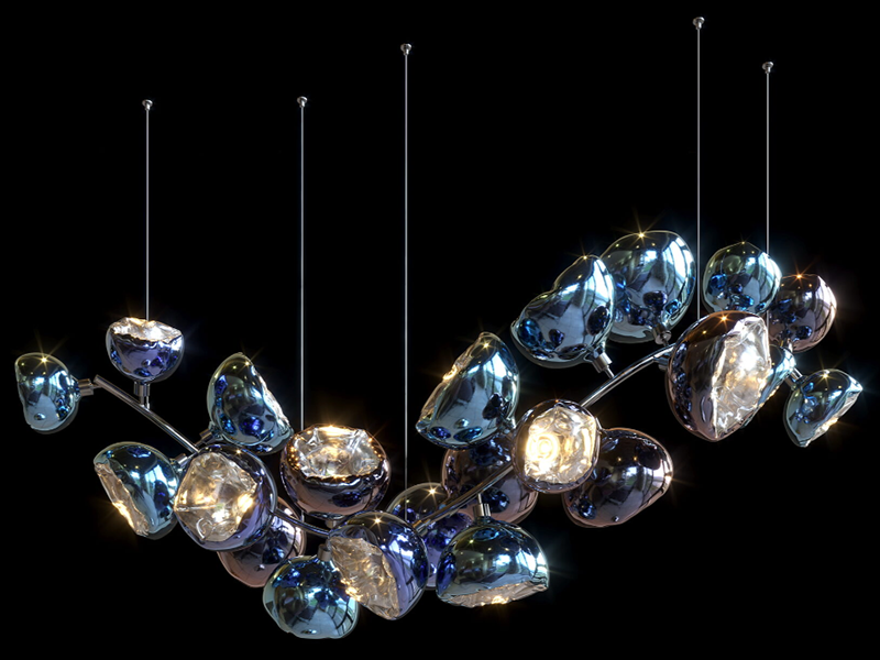 Stainless Steel Art Led Chandelier