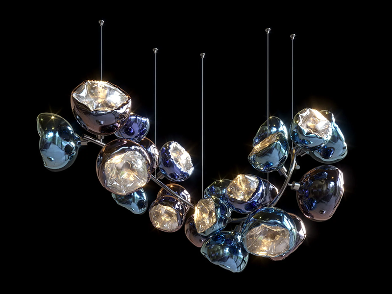 Stainless Steel Art Led Chandelier