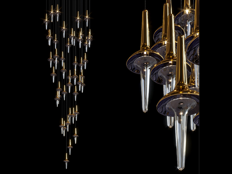 Villa Large Led Crystal Chandelier