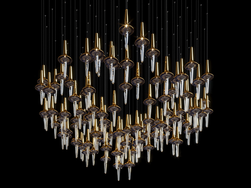 Villa Large Led Crystal Chandelier