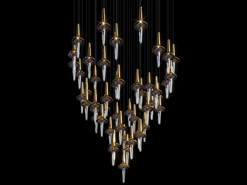 Villa Large Led Crystal Chandelier