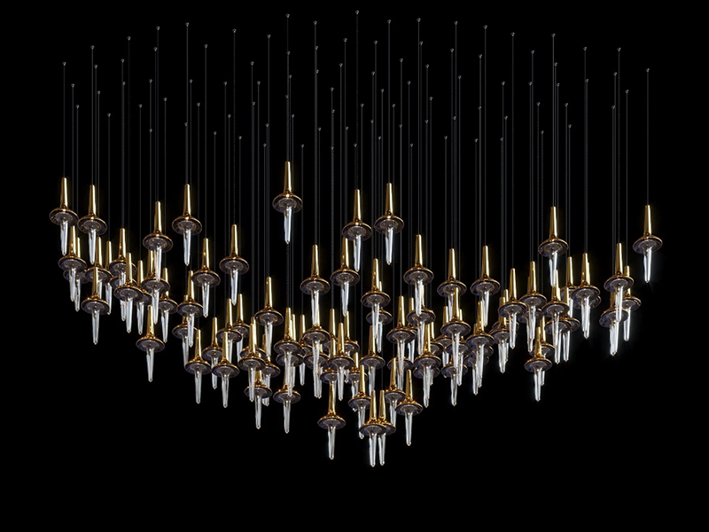 Villa Large Led Crystal Chandelier