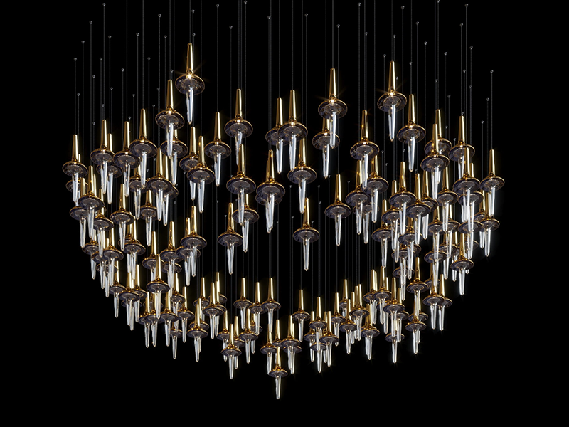 Villa Large Led Crystal Chandelier