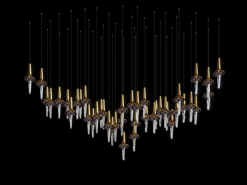 Villa Large Led Crystal Chandelier