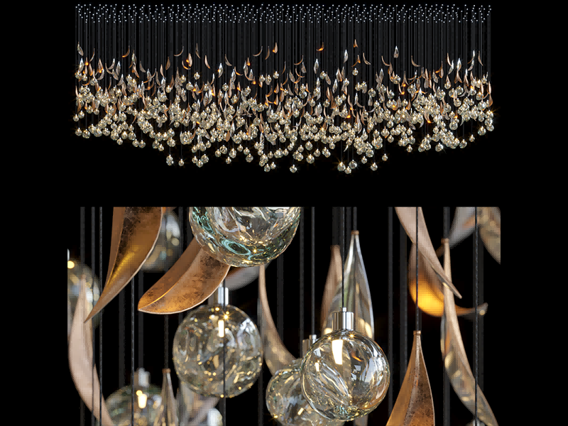 Lux Crystal Chandelier