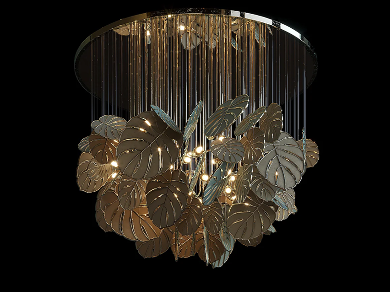 Crystal Beam Chandelier