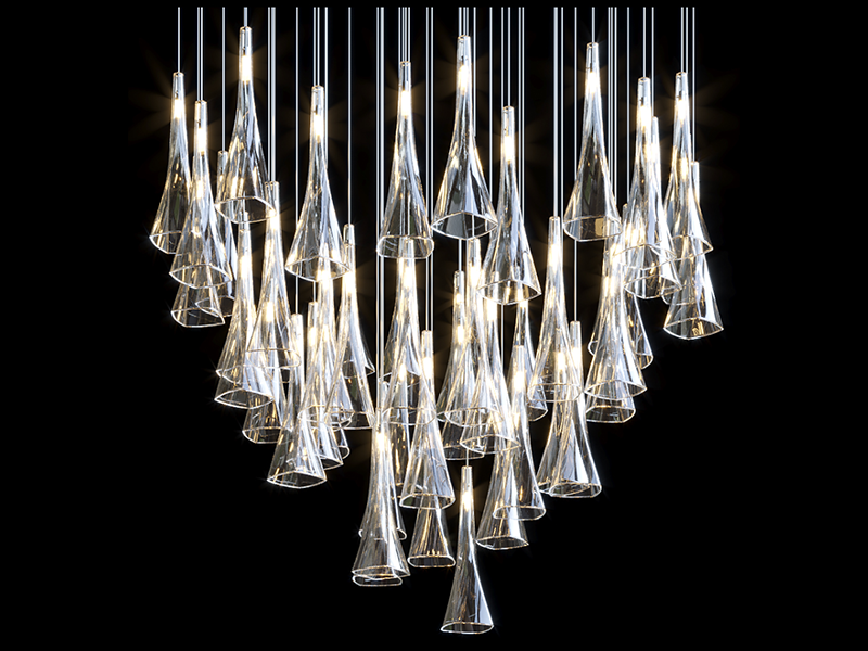 Crystal Horizon Chandelier