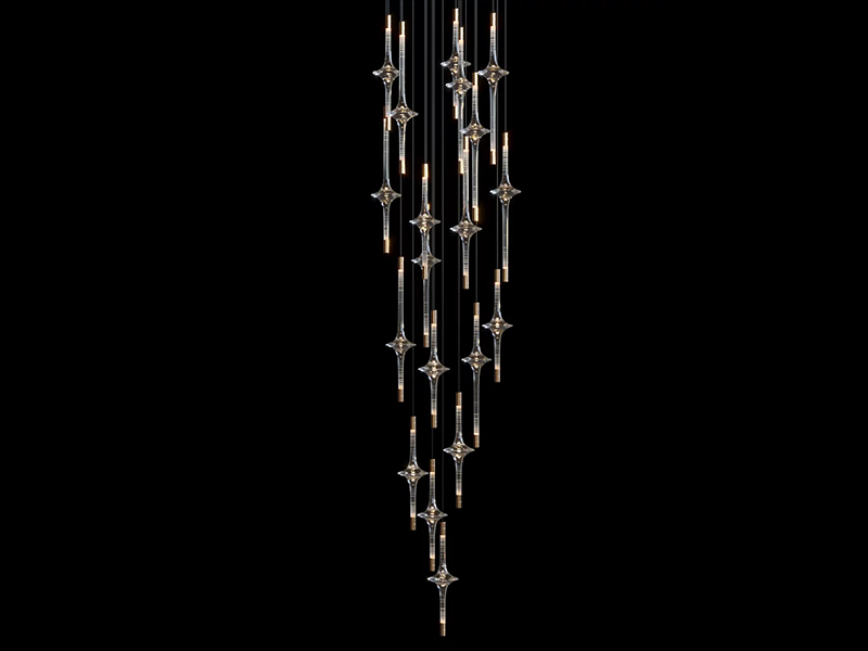 Crystal Cascade Chandelier