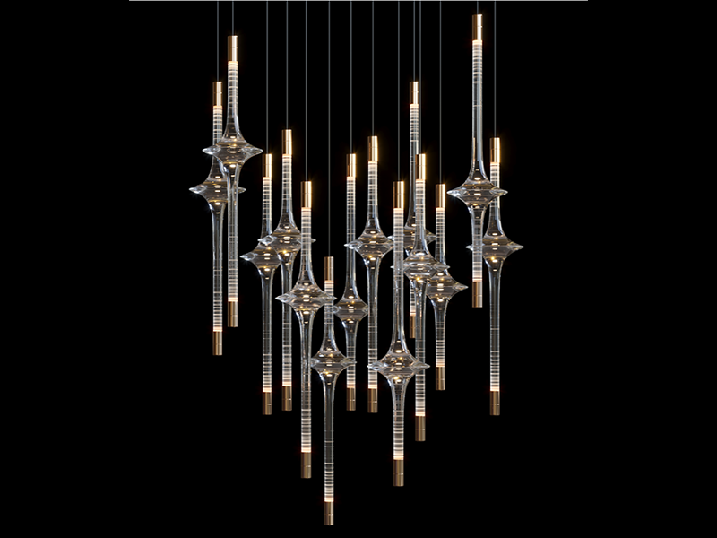 Crystal Cascade Chandelier