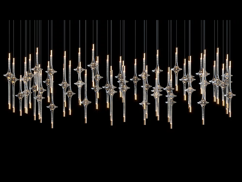 Crystal Cascade Chandelier