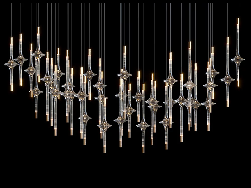 Crystal Cascade Chandelier