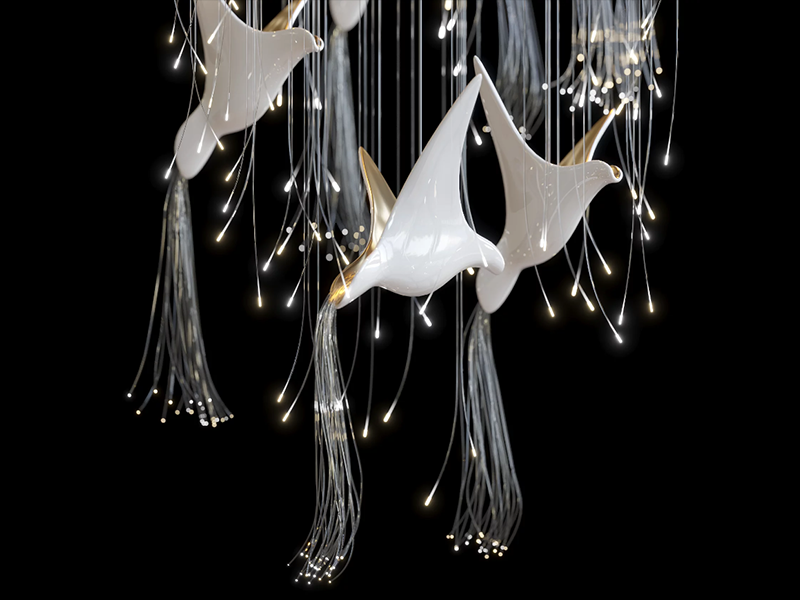 Opulent Spark Chandelier