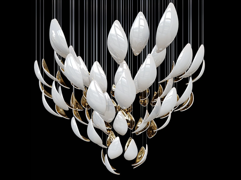 Luminous Reflection Chandelier