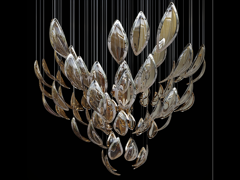 Luminous Reflection Chandelier