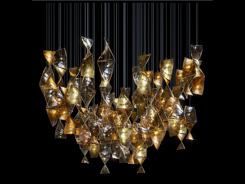 Luxe Crystal Halo Chandelier