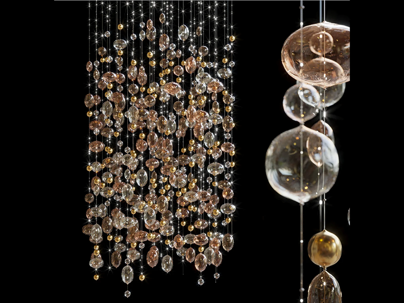 Luxe Crystal Globe Chandelier