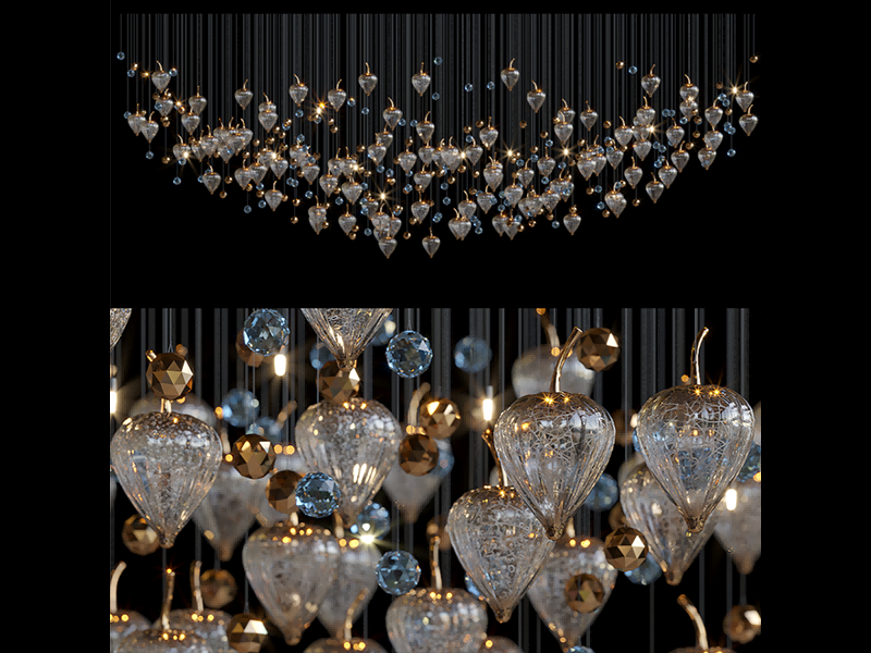 Sapphire Light Chandelier