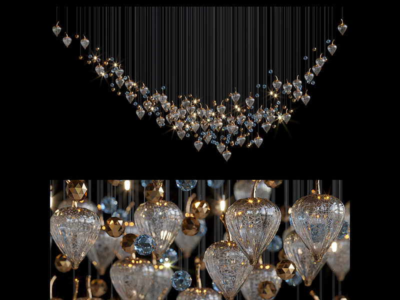 Sapphire Light Chandelier