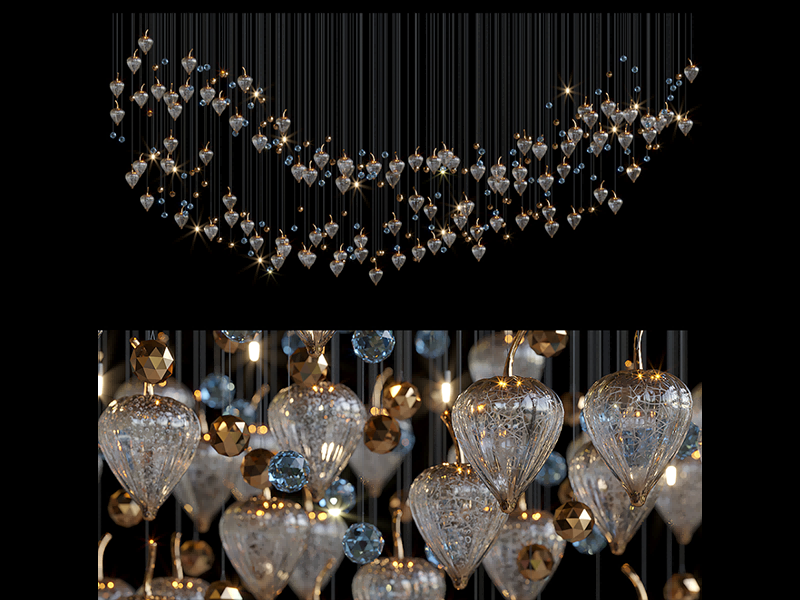 Sapphire Light Chandelier