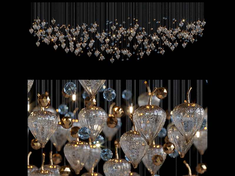 Sapphire Light Chandelier