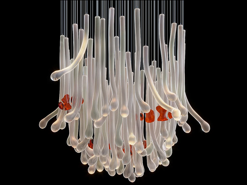 Platinum Glow Chandelier