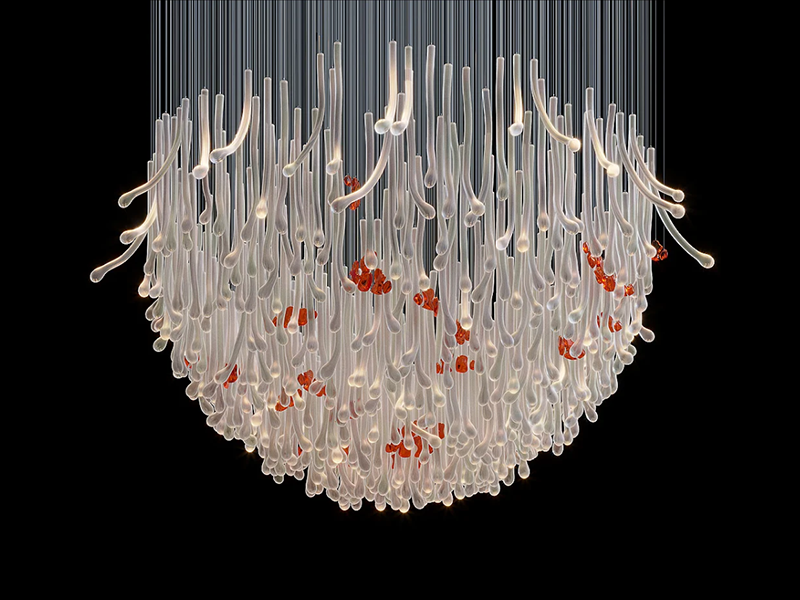 Platinum Glow Chandelier