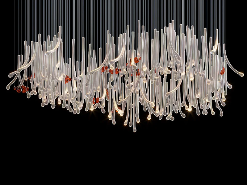 Platinum Glow Chandelier